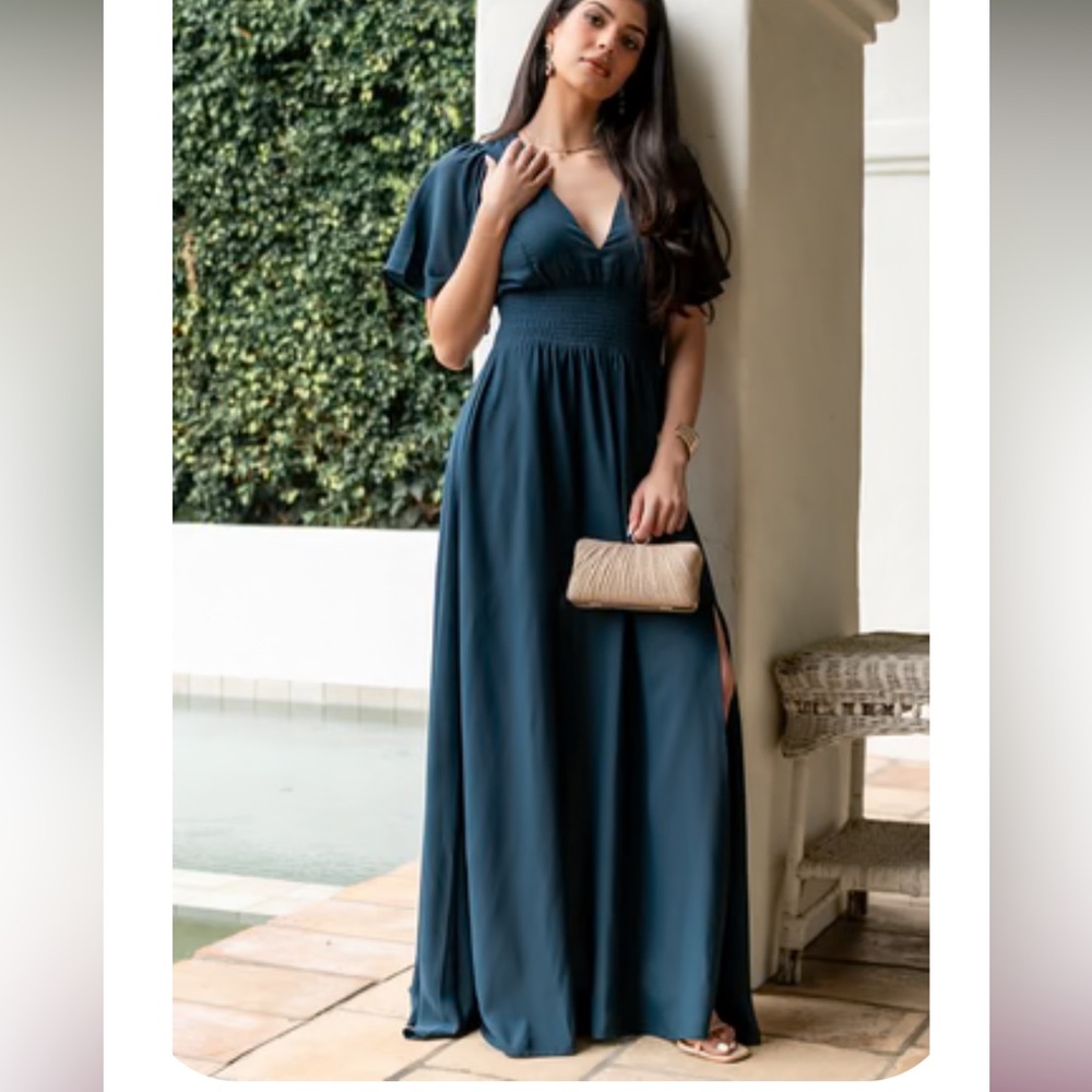 Baltic Born Deep Teal Maxi Dress